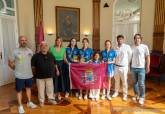 La alcaldesa recibe a las campeonas del Cartagena Tenis de Mesa tras su triunfo en el Nacional